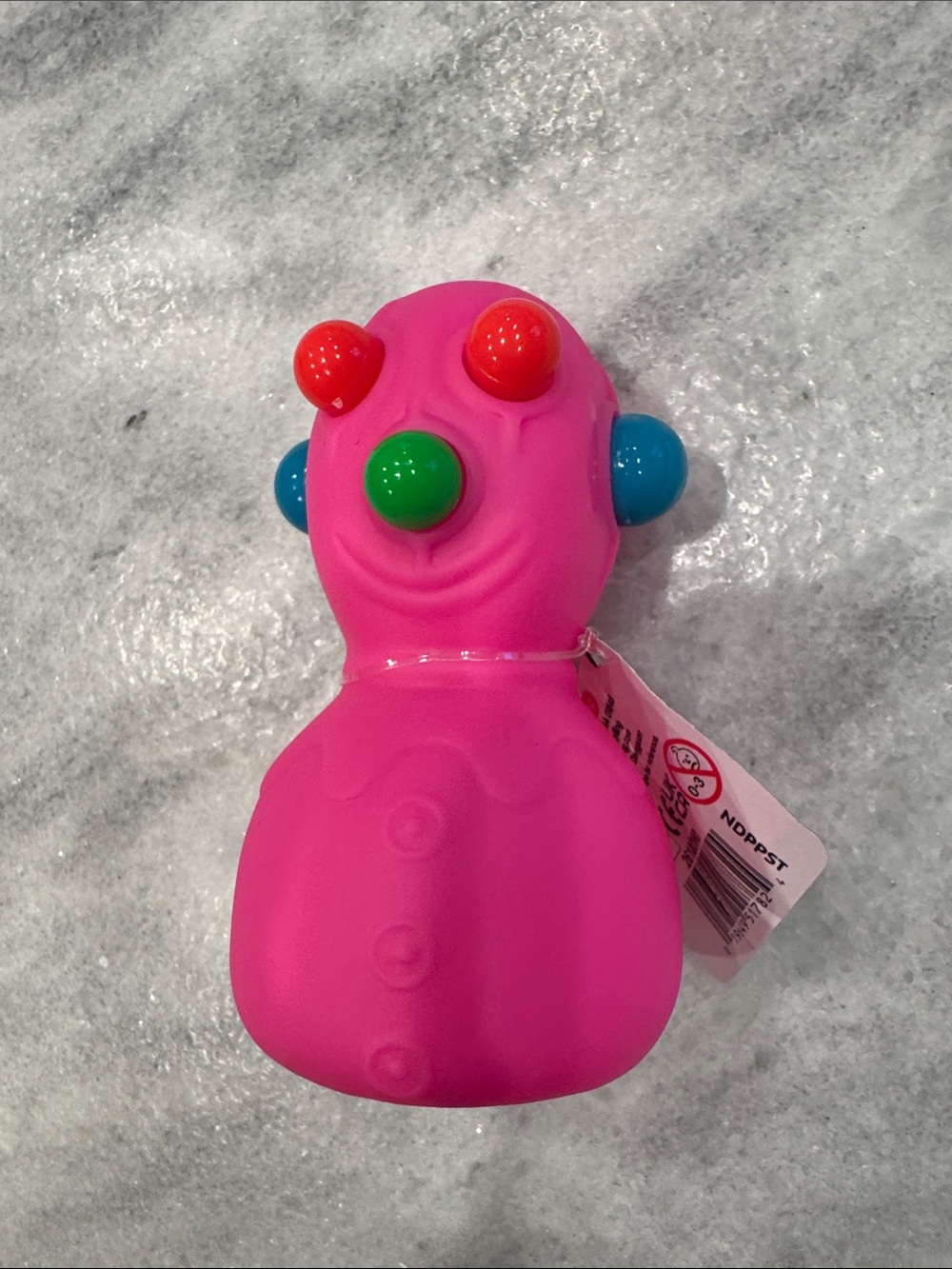 Bright Pink Sensory Pop Toy for Kids with Colorful Buttons